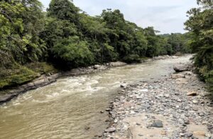 Río Mocoa en época de poca lluvia